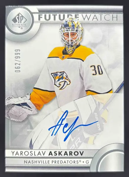 2023-24 SP Authentic #116 Yaroslav Askarov Autograph RC Future Watch Auto /999