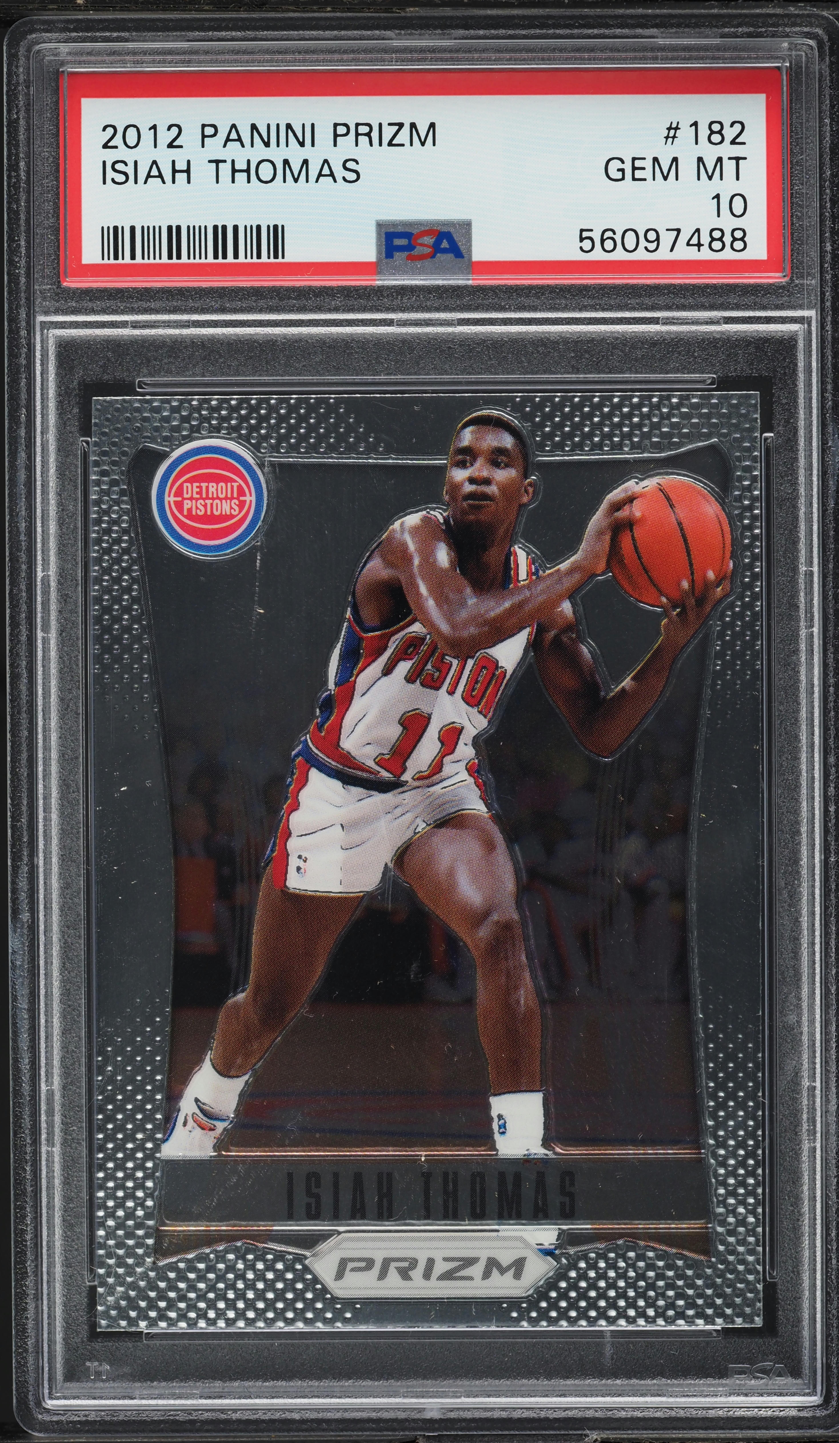 2012 Panini Prizm Isiah Thomas #182 PSA 10 GEM MINT