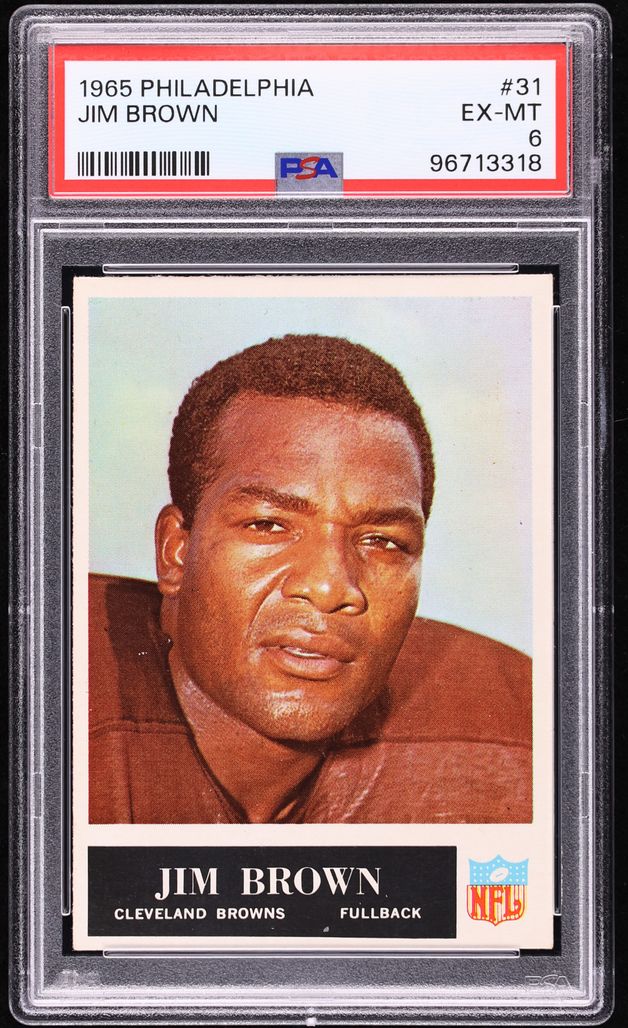 1965 Philadelphia Jim Brown #31 PSA 6 EXMT