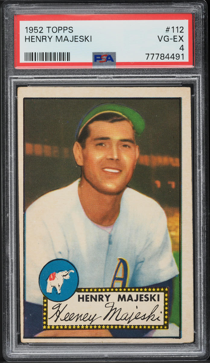 1952 Topps Hank Majeski #112 PSA 4 VGEX