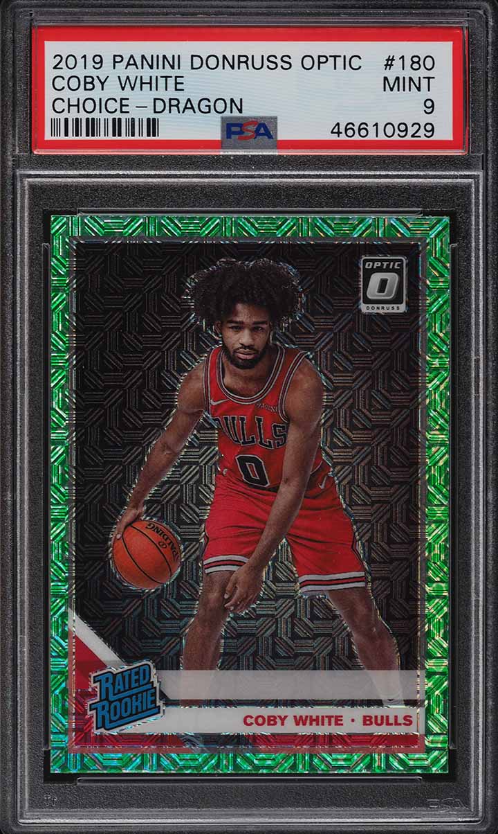 2019 Donruss Optic Choice Dragon Coby White ROOKIE RC #180 PSA 9 MINT