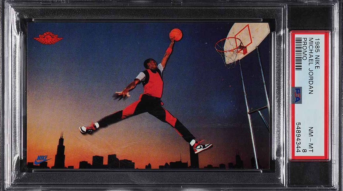 1985 Nike Promo Michael Jordan ROOKIE PSA 8 NM-MT