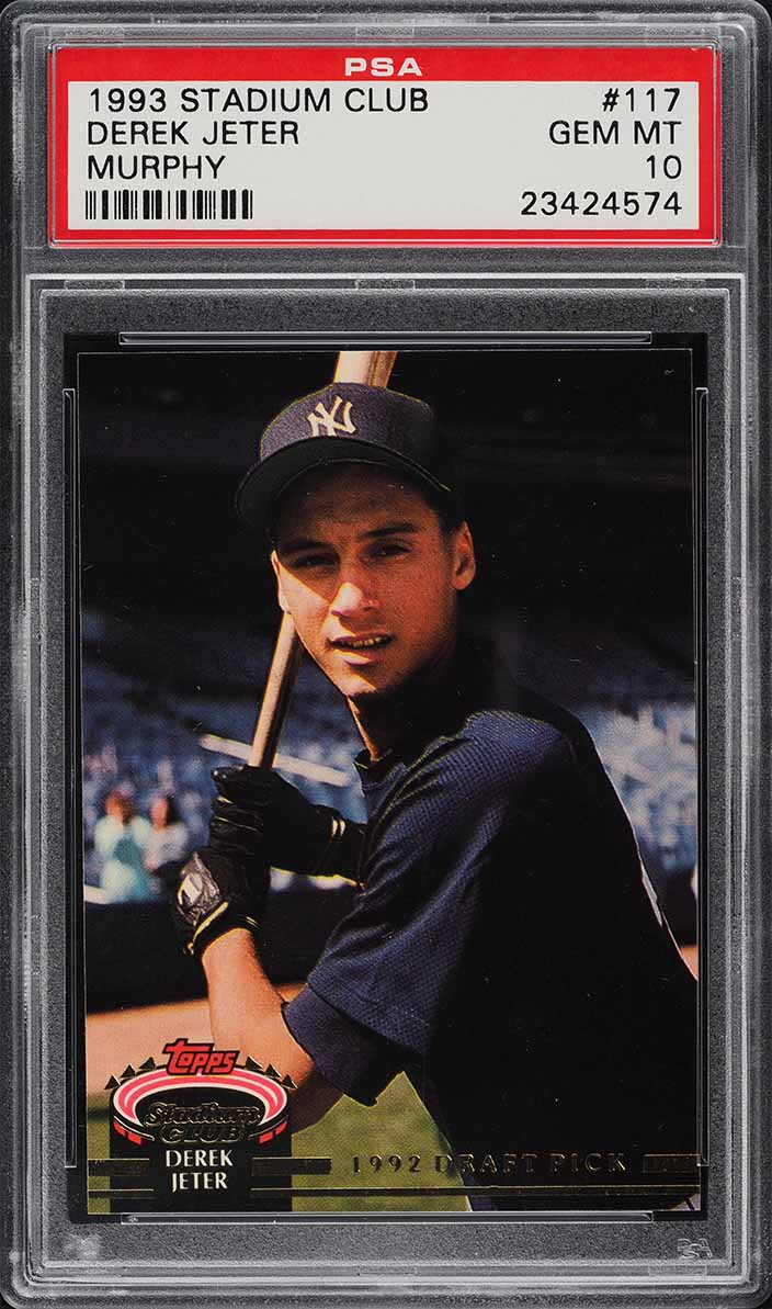 1993 Stadium Club Murphy Derek Jeter ROOKIE #117 PSA 10 GEM MINT