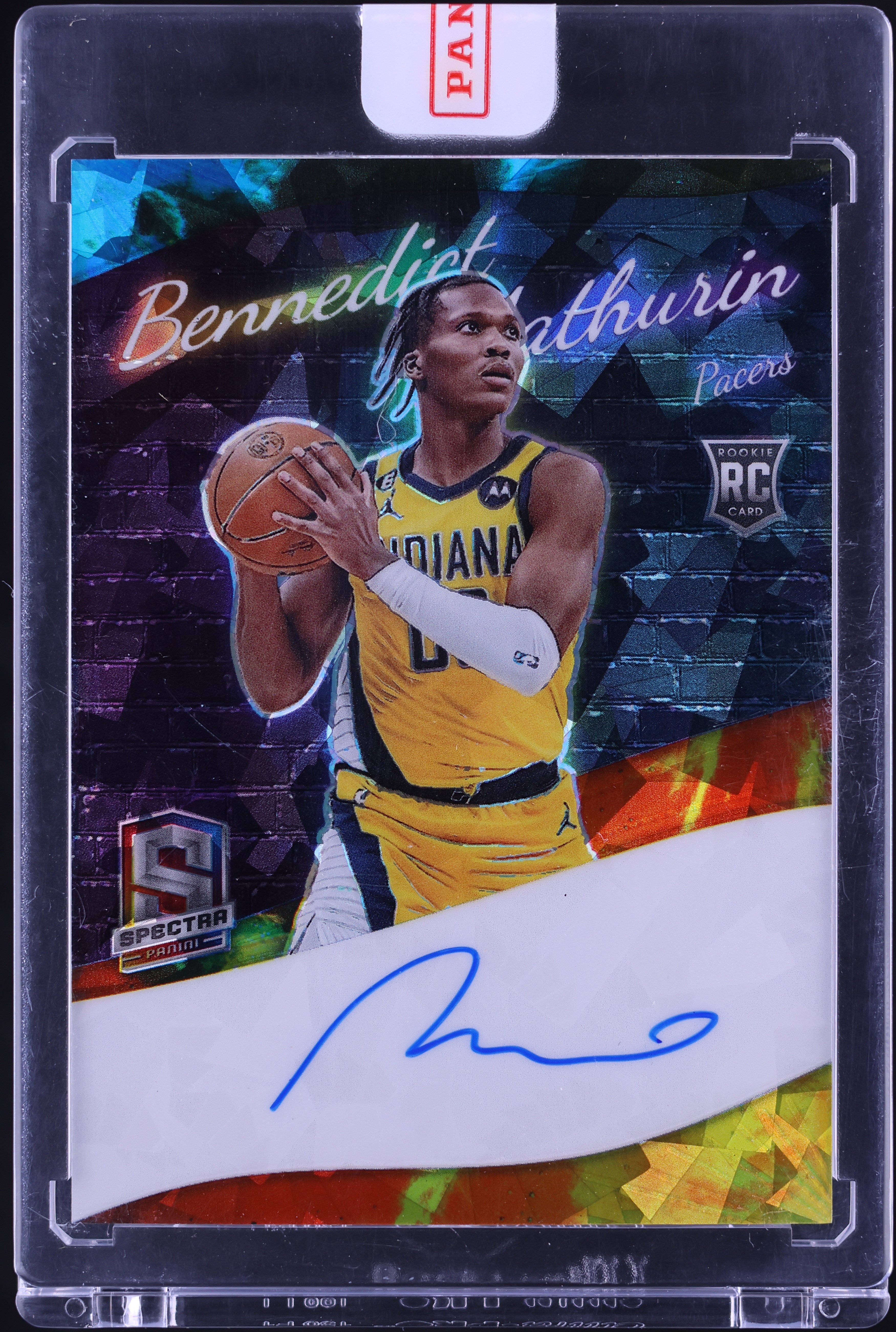 2022 Panini Spectra Colorgraphs Astral Bennedict Mathurin RC AUTO /49 #CG-BNM