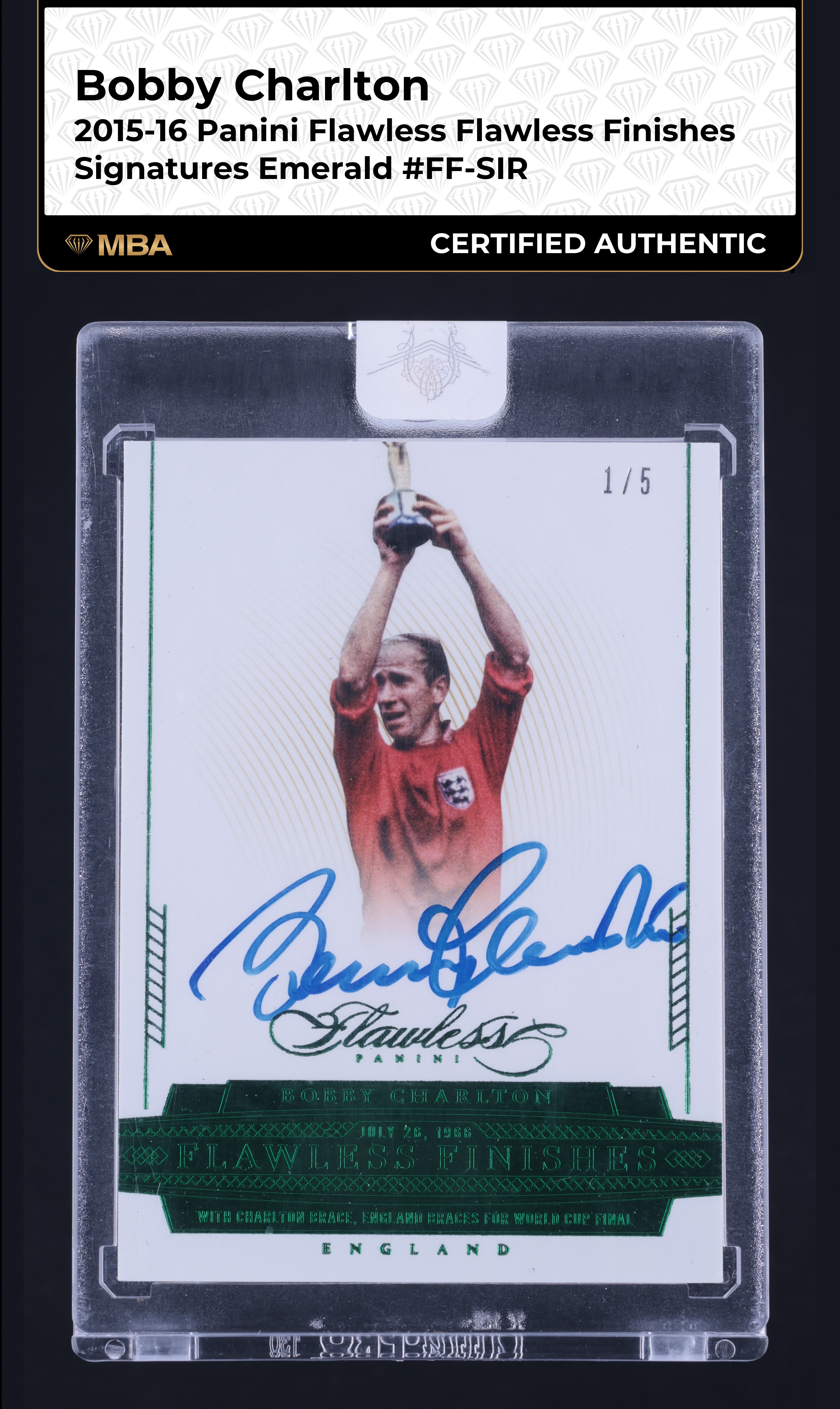 Bobby Charlton 2015 Flawless #124 2015 Panini Flawless /20 Price 