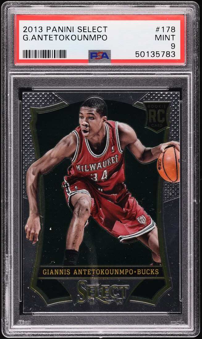 2013 Select Basketball Giannis Antetokounmpo ROOKIE #178 PSA 9 MINT