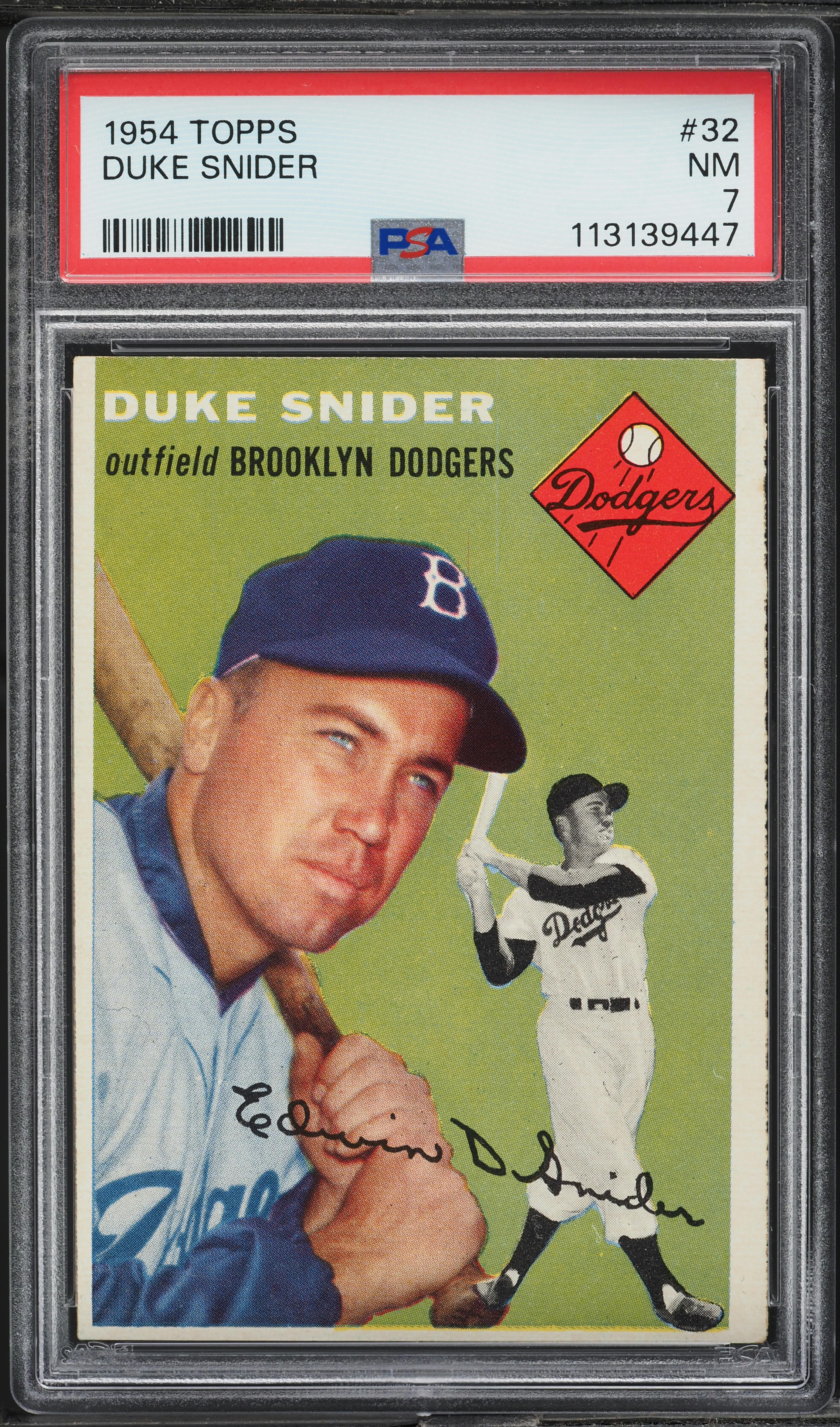 1954 Topps Duke Snider #32 PSA 7 NRMT