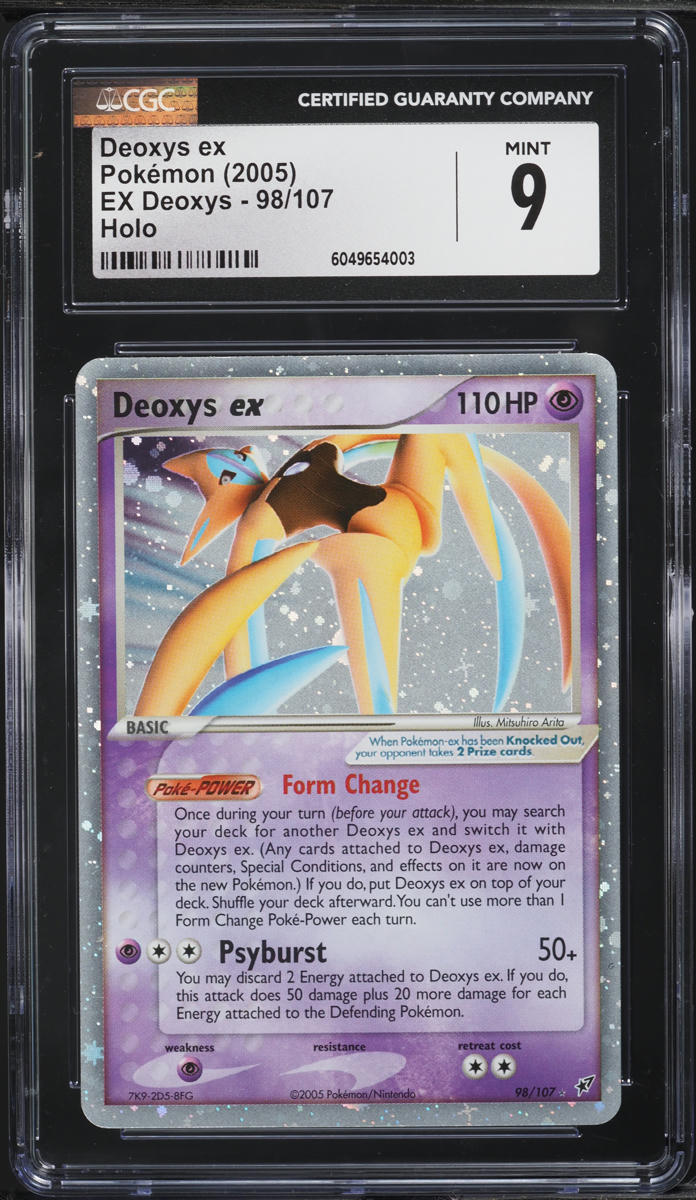 2005 Pokemon Ex Deoxys Holo Deoxys ex #98 CGC 9 MINT
