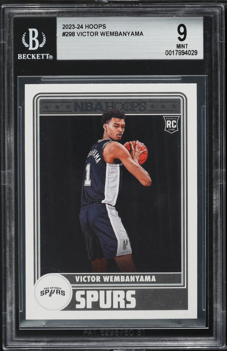 2023 Hoops Victor Wembanyama ROOKIE #298 BGS 9 MINT
