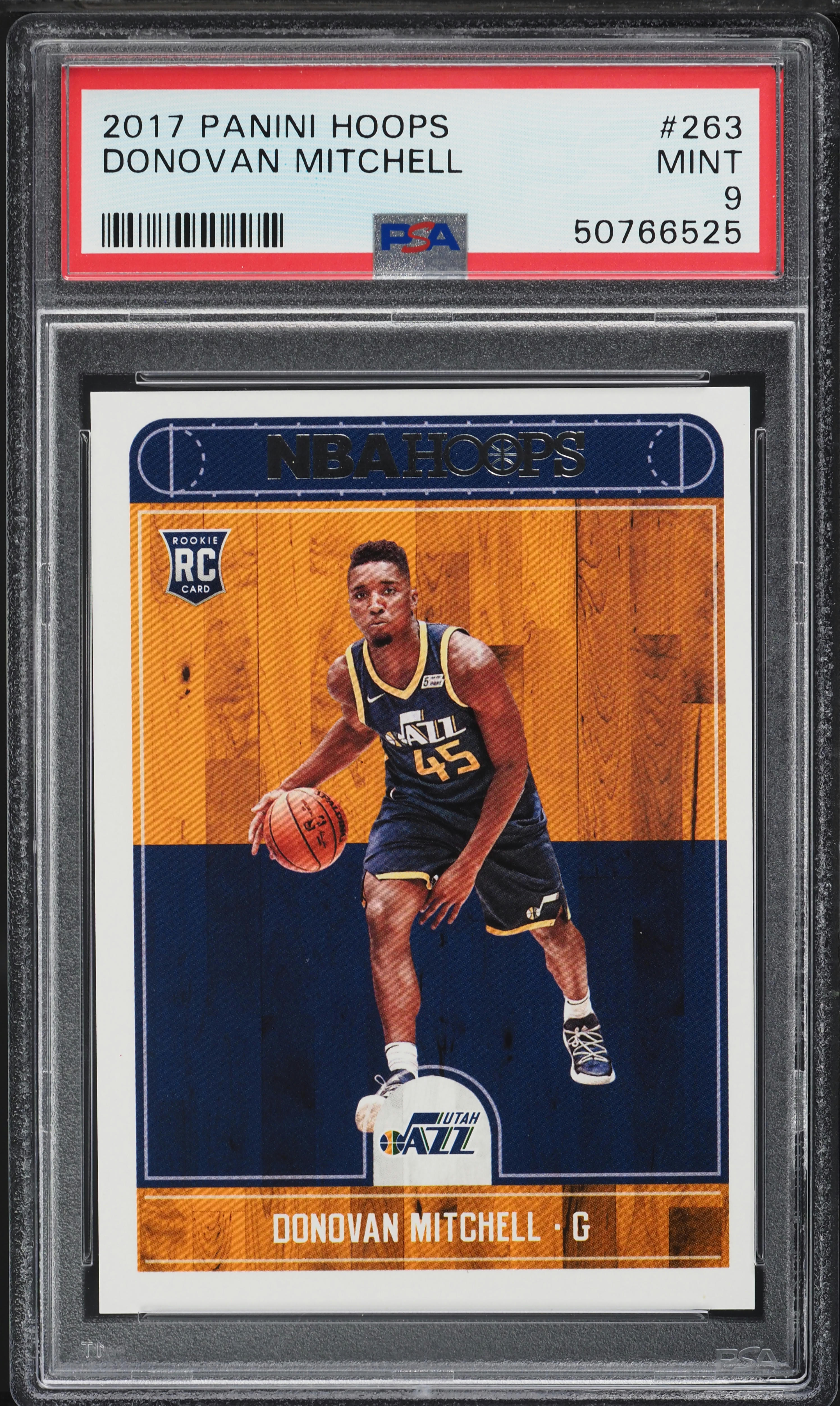 2017 Hoops Donovan Mitchell ROOKIE #263 PSA 9 MINT