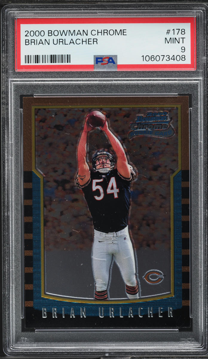 2000 Bowman Chrome Brian Urlacher ROOKIE #178 PSA 9 MINT