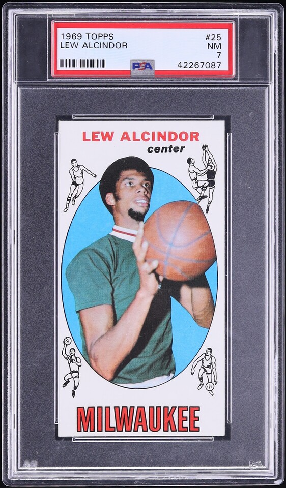 1969 Topps Basketball Lew Alcindor ROOKIE #25 PSA 7 NRMT