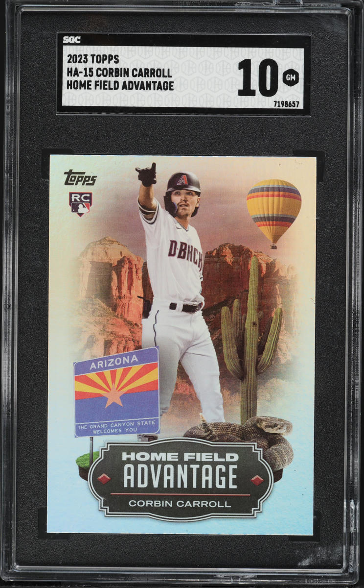 2023 Topps Home Field Advantage Corbin Carroll ROOKIE #HA-15 SGC 10 GEM MINT