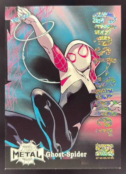 2021 Skybox Metal Universe Marvel Spider Man Z Force Rave #Z38 Ghost-Spider /100