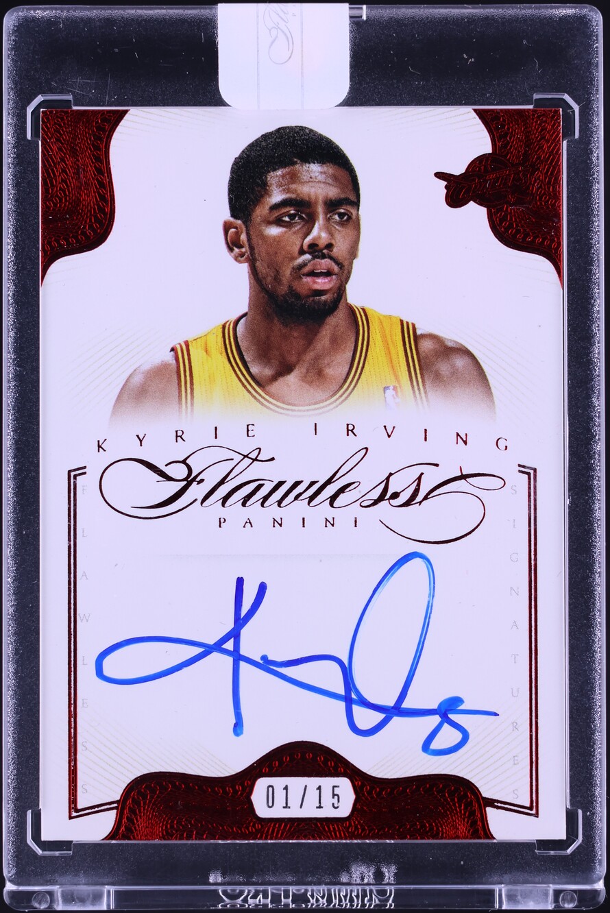 2012 Panini Flawless Ruby Kyrie Irving ROOKIE AUTO 1/15 #31
