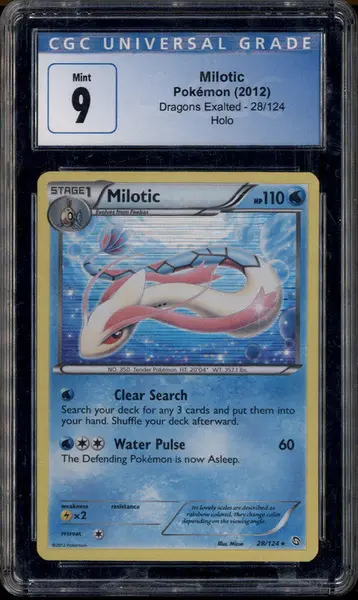 2012 Pokemon Dragons Exalted #28 Milotic Holo CGC 9