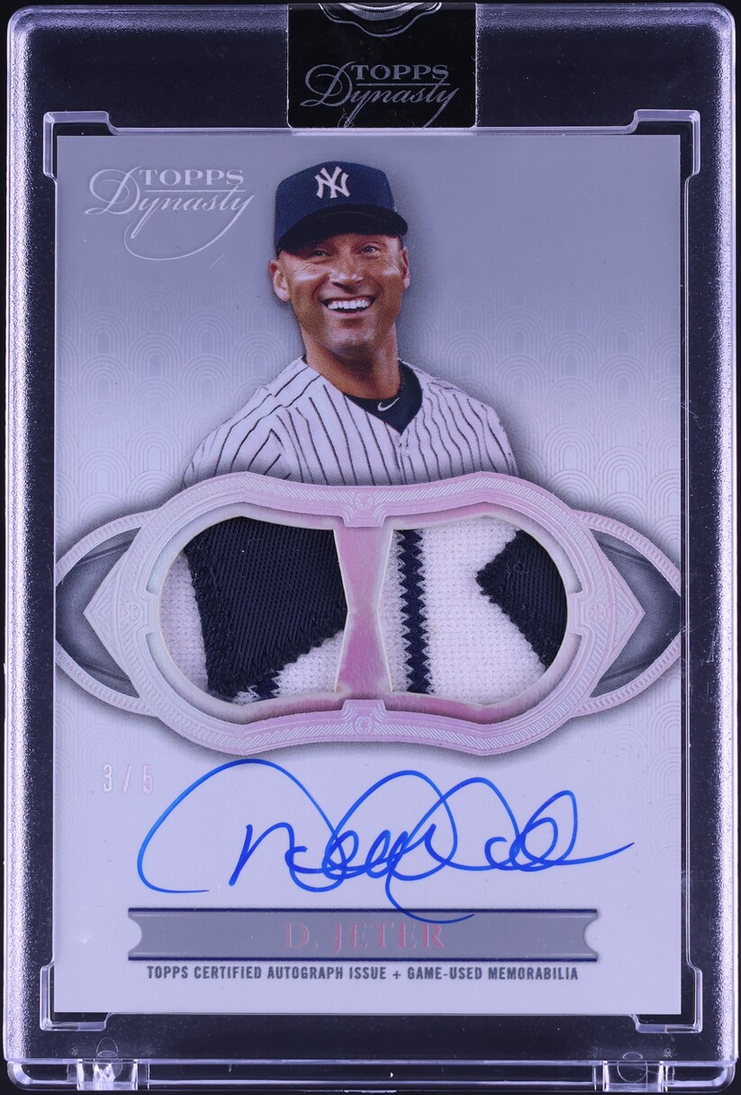 2024 Topps Dynasty Dual Silver Derek Jeter PATCH AUTO /5 #ADR-DJ1