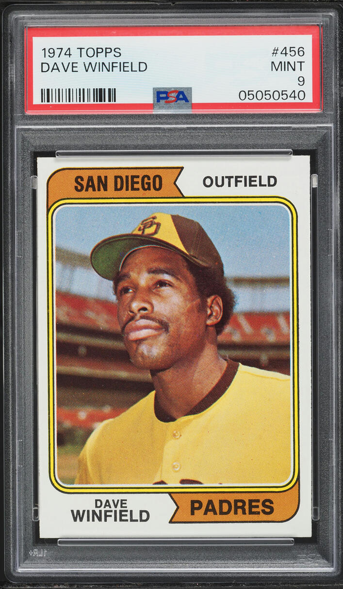 1974 Topps Dave Winfield ROOKIE #456 PSA 9 MINT