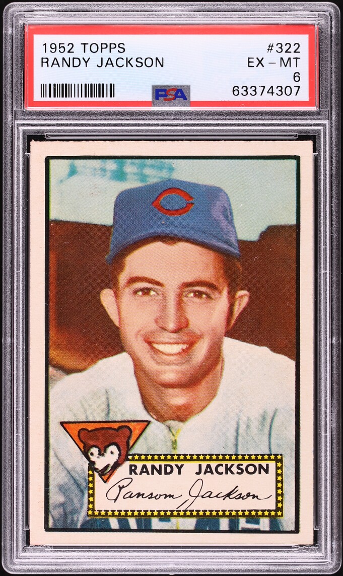 1952 Topps Randy Jackson #322 PSA 6 EXMT