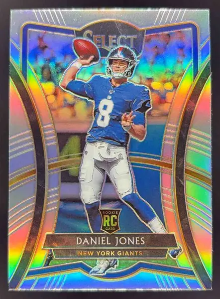 2019 Panini Select Silver Prizm #157 Daniel Jones RC Premier