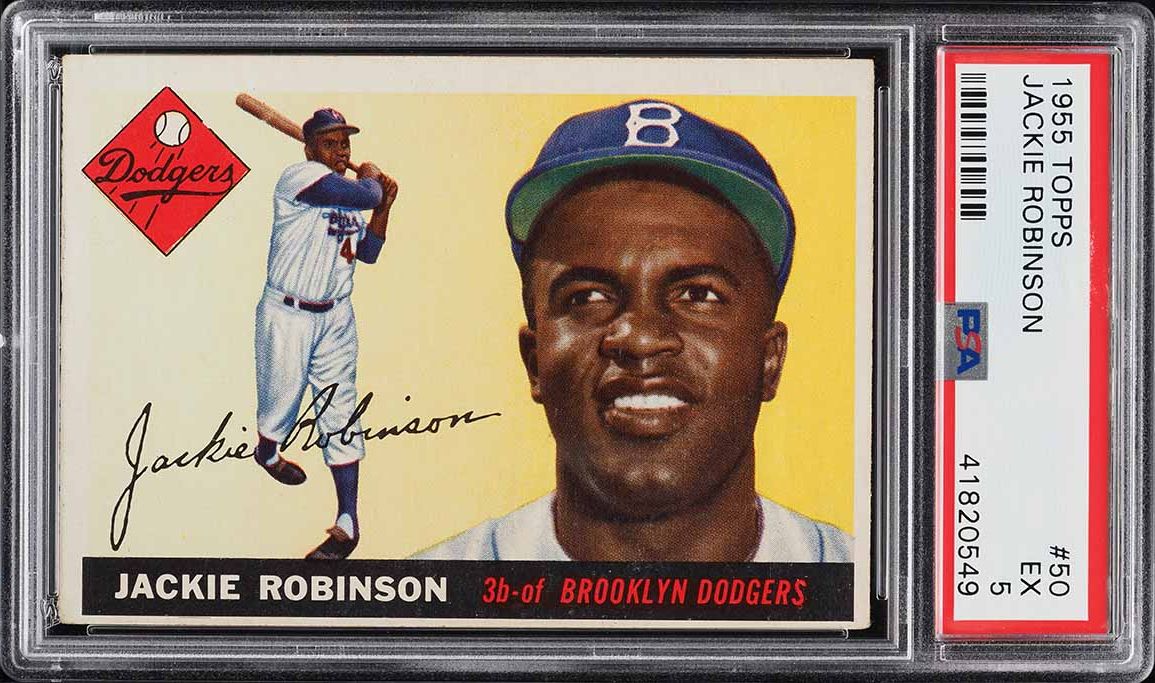 1955 Topps Jackie Robinson #50 PSA 5 EX