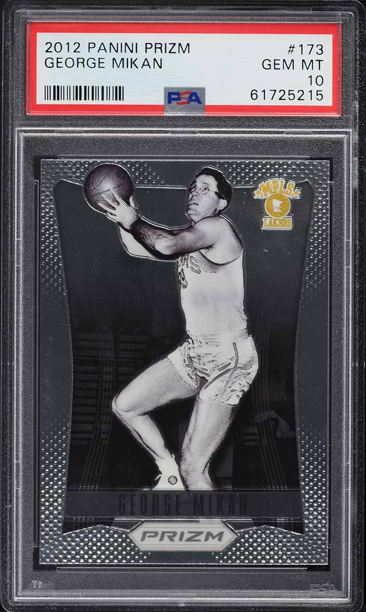 2012 Panini Prizm George Mikan #173 PSA 10 GEM MINT