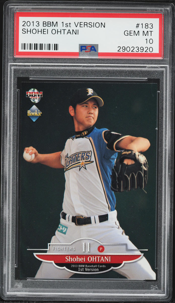 2013 BBM Japan Edition 1st Version Shohei Ohtani ROOKIE #183 PSA 10 GEM MINT