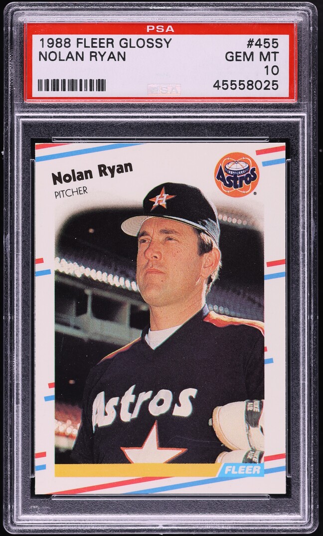 1988 Fleer Glossy Nolan Ryan #455 PSA 10 GEM MINT