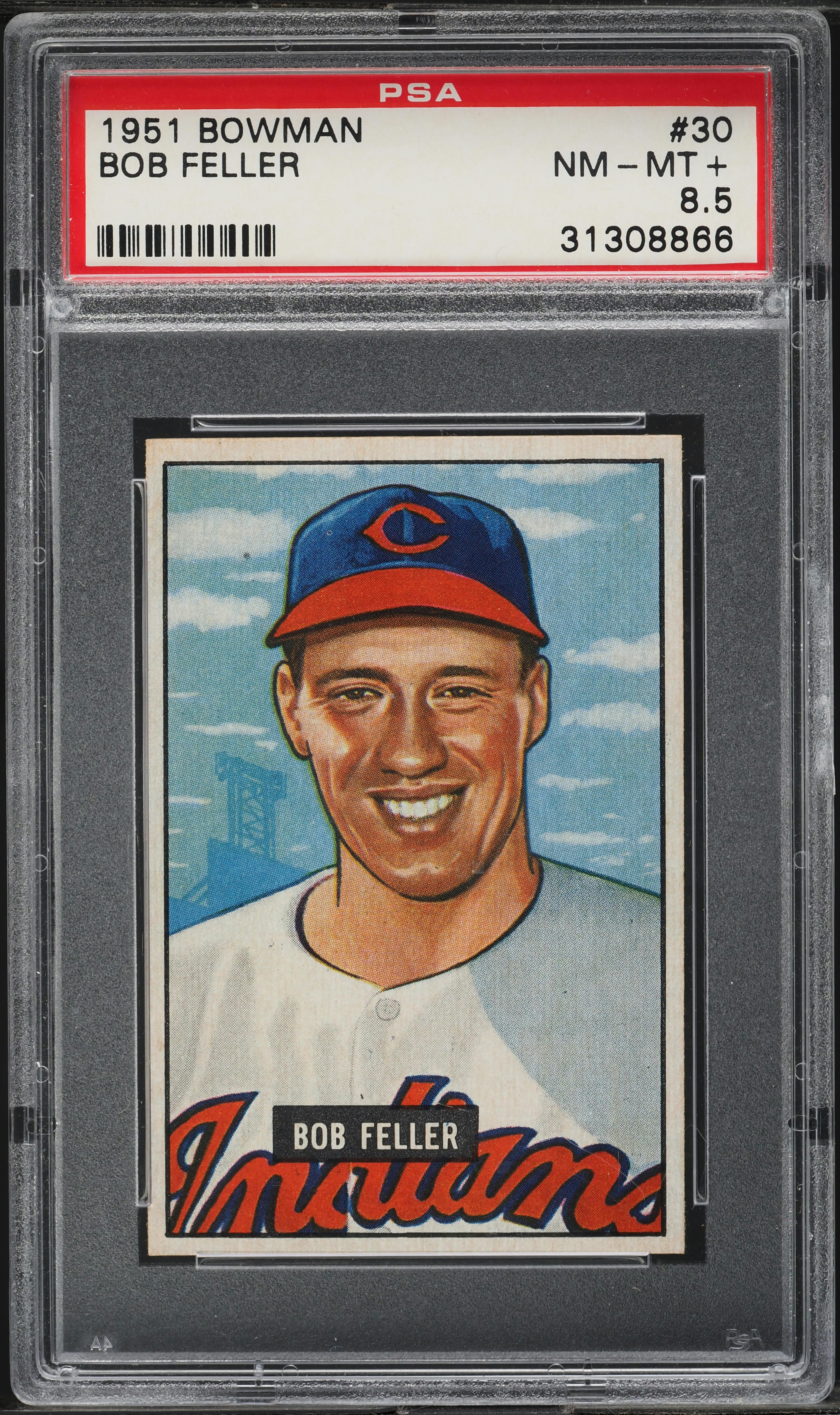 1951 Bowman Bob Feller #30 PSA 8.5 NM-MT+