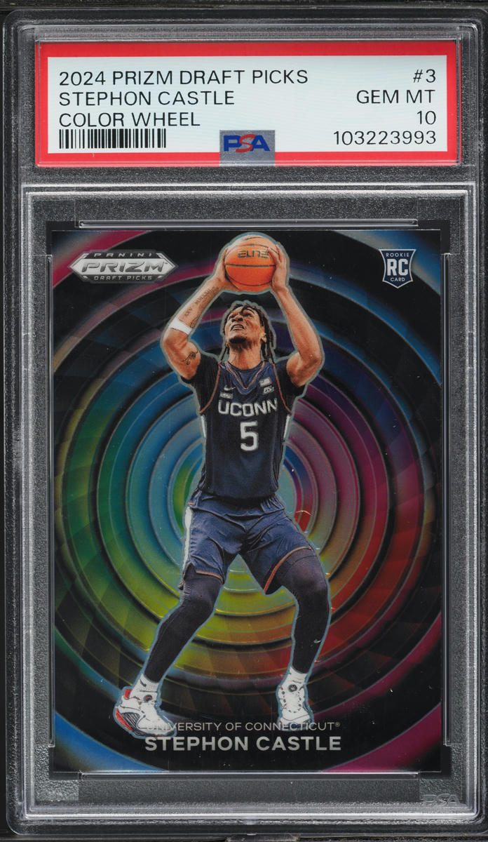 2024 Panini Prizm Draft Picks Color Wheel Stephon Castle RC #3 PSA 10 GEM MINT