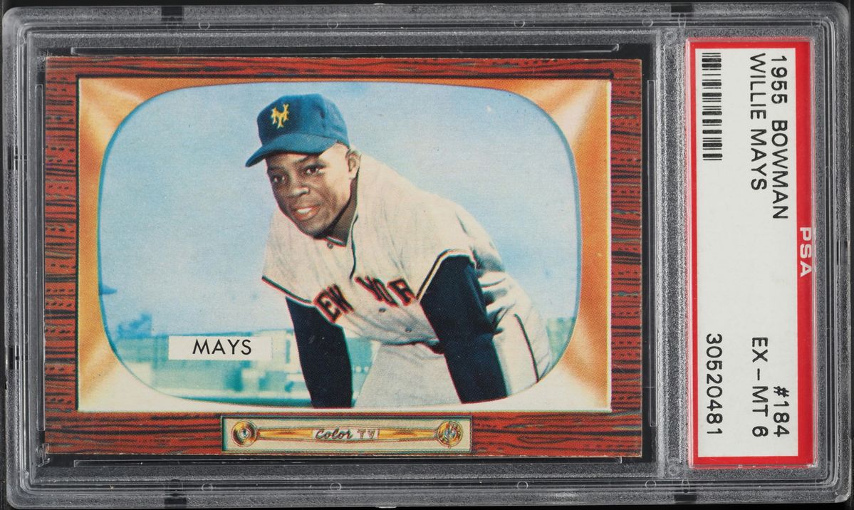 1955 Bowman Willie Mays #184 PSA 6 EXMT