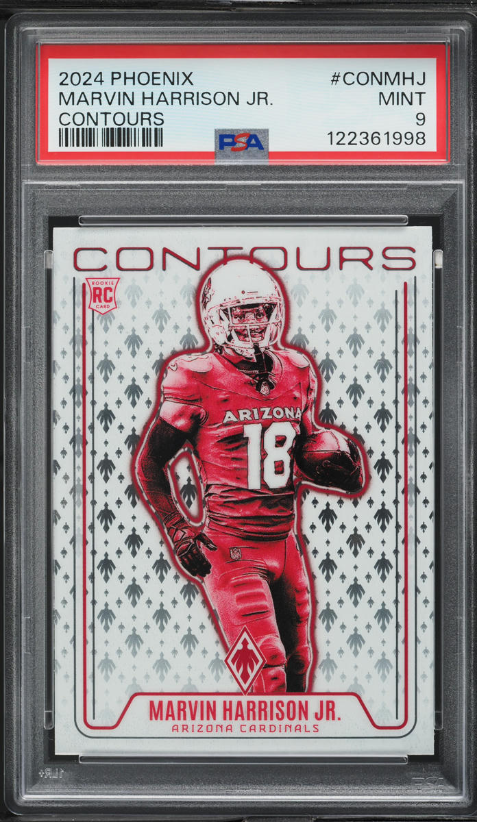 2024 Panini Phoenix Contours Marvin Harrison Jr ROOKIE #CONMHJ PSA 9 MINT