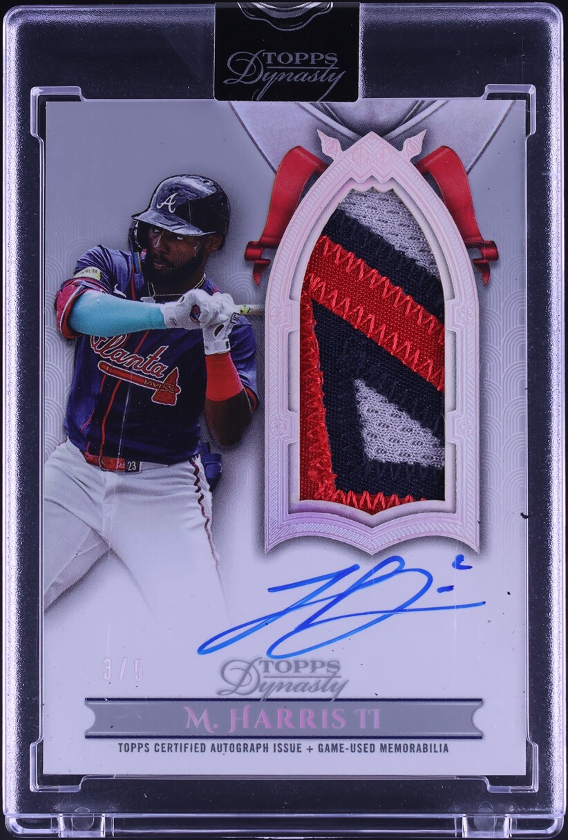 2024 Topps Dynasty Silver Michael Harris II PATCH AUTO /5 #DAPB-MH3