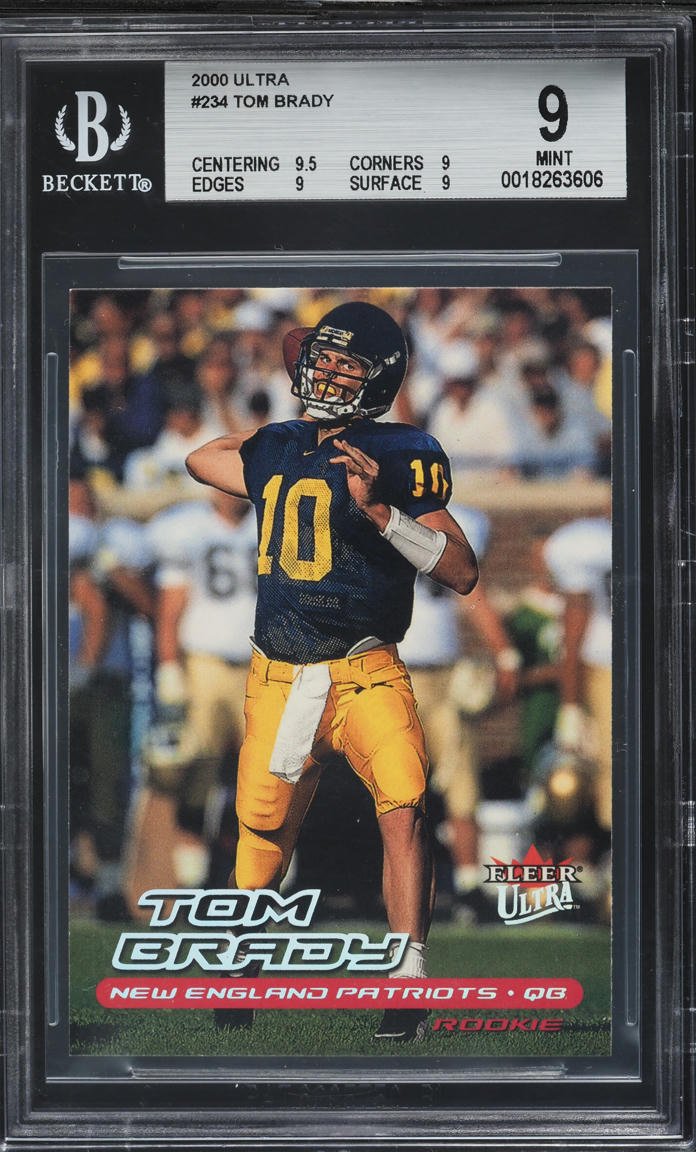 2000 Ultra Football Tom Brady ROOKIE #234 BGS 9 MINT