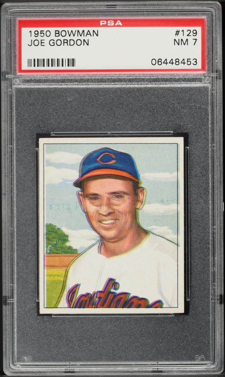 1950 Bowman Joe Gordon #129 PSA 7 NRMT