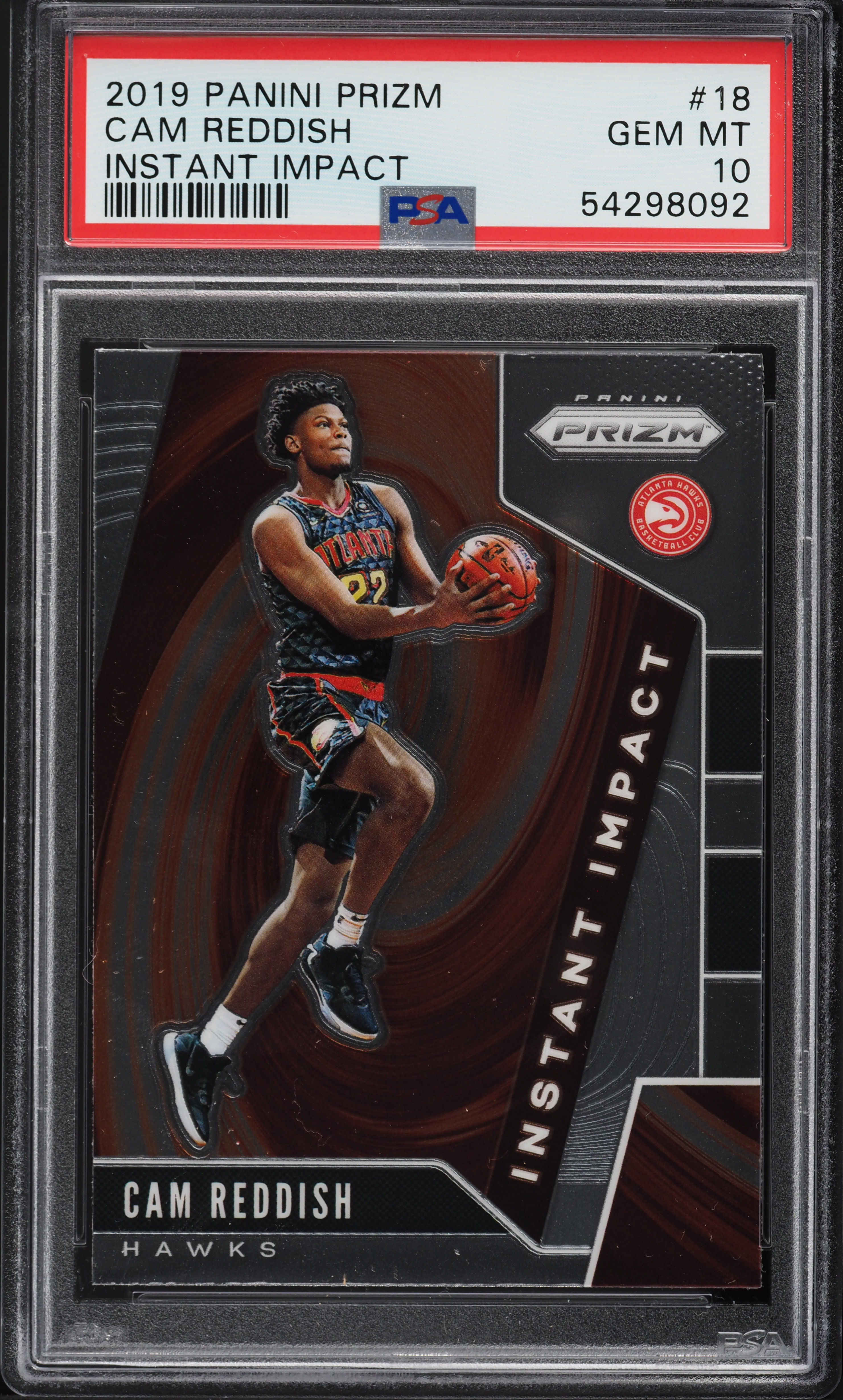 2019 Panini Prizm Instant Impact Cam Reddish ROOKIE #18 PSA 10 GEM MINT