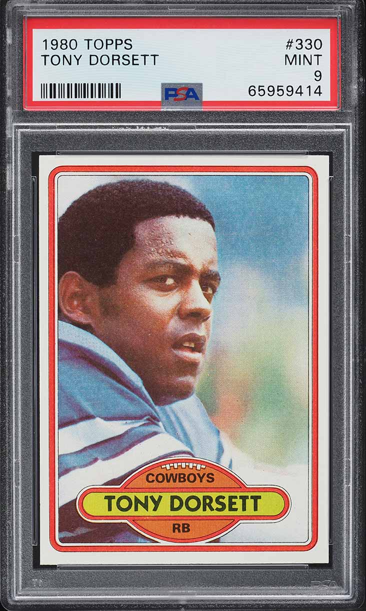 1980 Topps Football Tony Dorsett #330 PSA 9 MINT