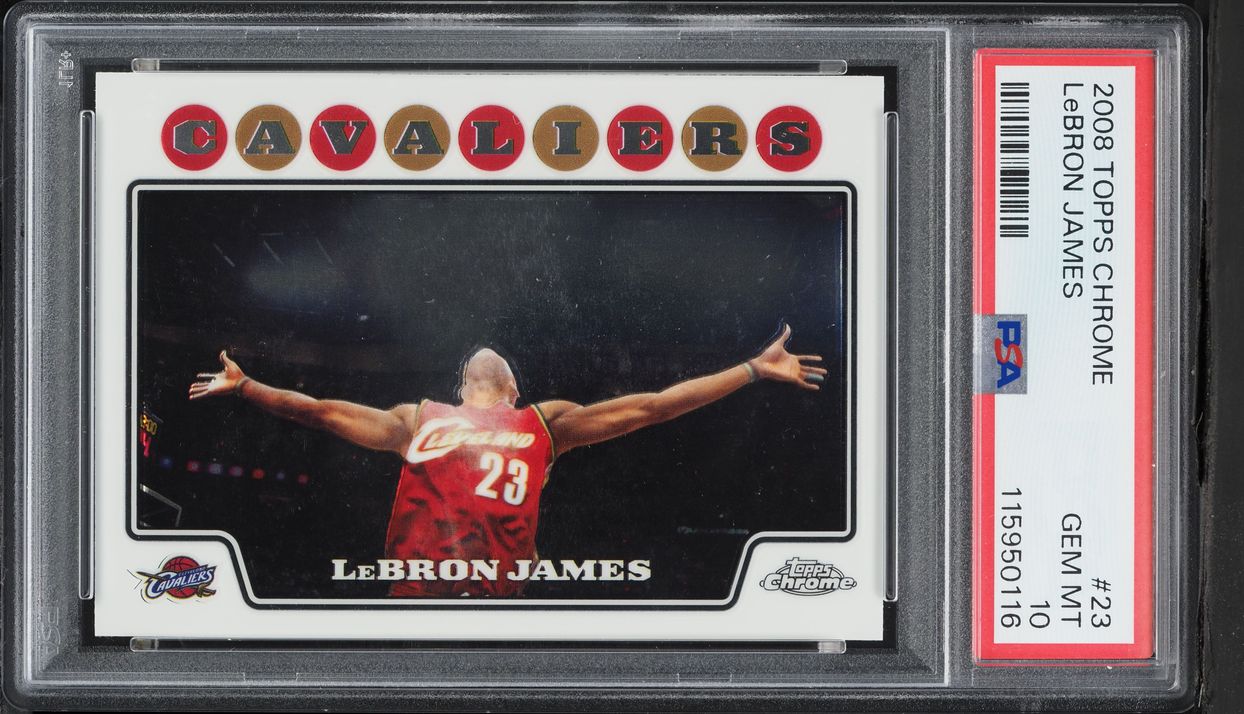 2008 Topps Chrome LeBron James Base #23 PSA 10 | Card Ladder