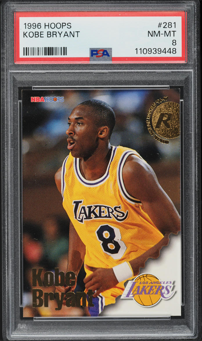 1996 Hoops Kobe Bryant ROOKIE #281 PSA 8 NM-MT