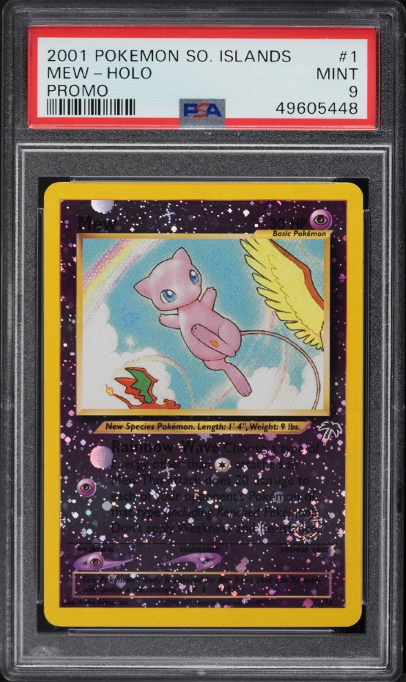 2001 Pokemon Southern Islands Promo Holo Mew #1 PSA 9 MINT