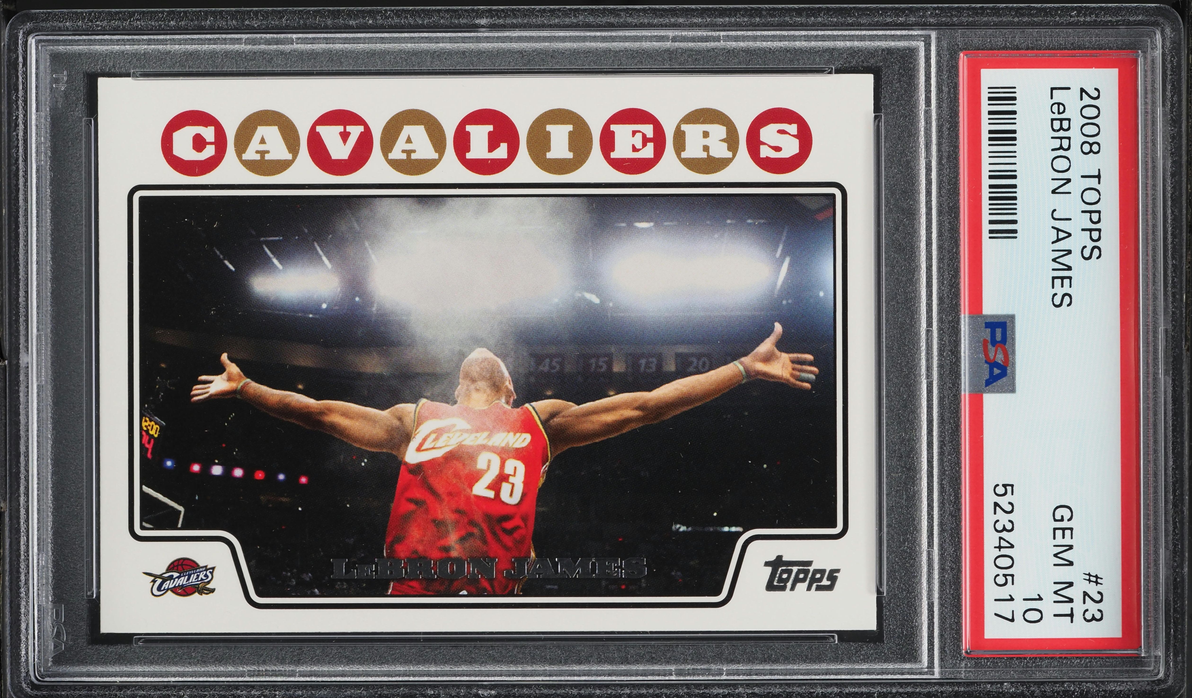 2008 Topps Basketball LeBron James #23 PSA 10 GEM MINT