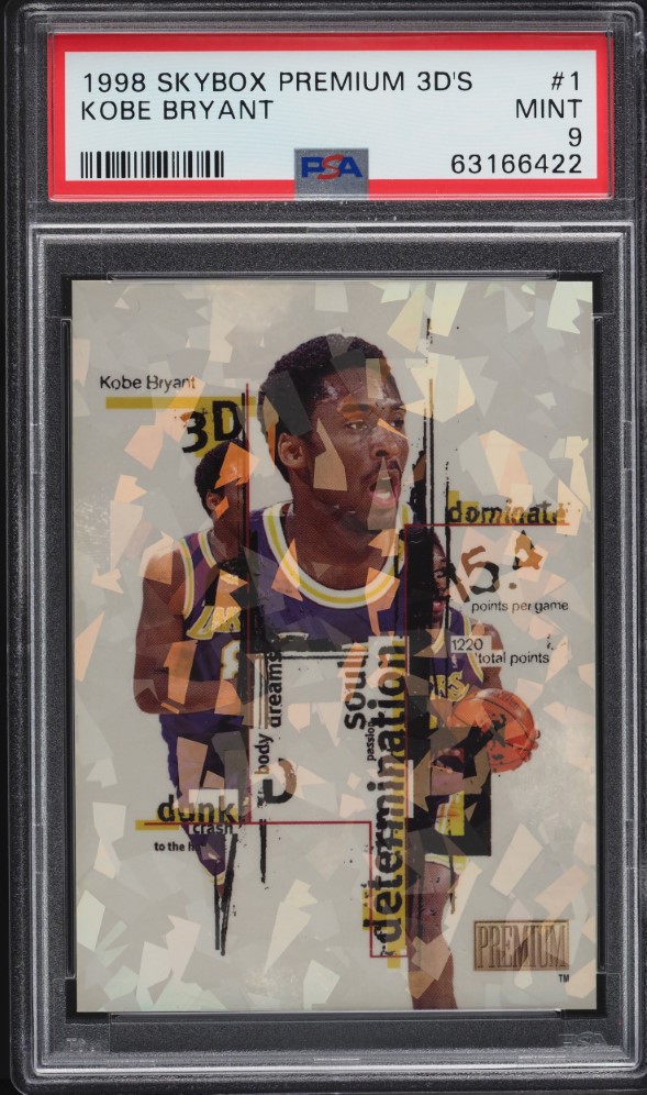 1998 Skybox Premium 3D's Kobe Bryant #1 PSA 9 MINT