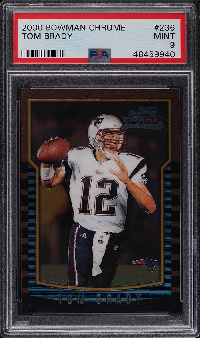 2000 Bowman Chrome Tom Brady ROOKIE RC 236 PSA 9 MINT eBay