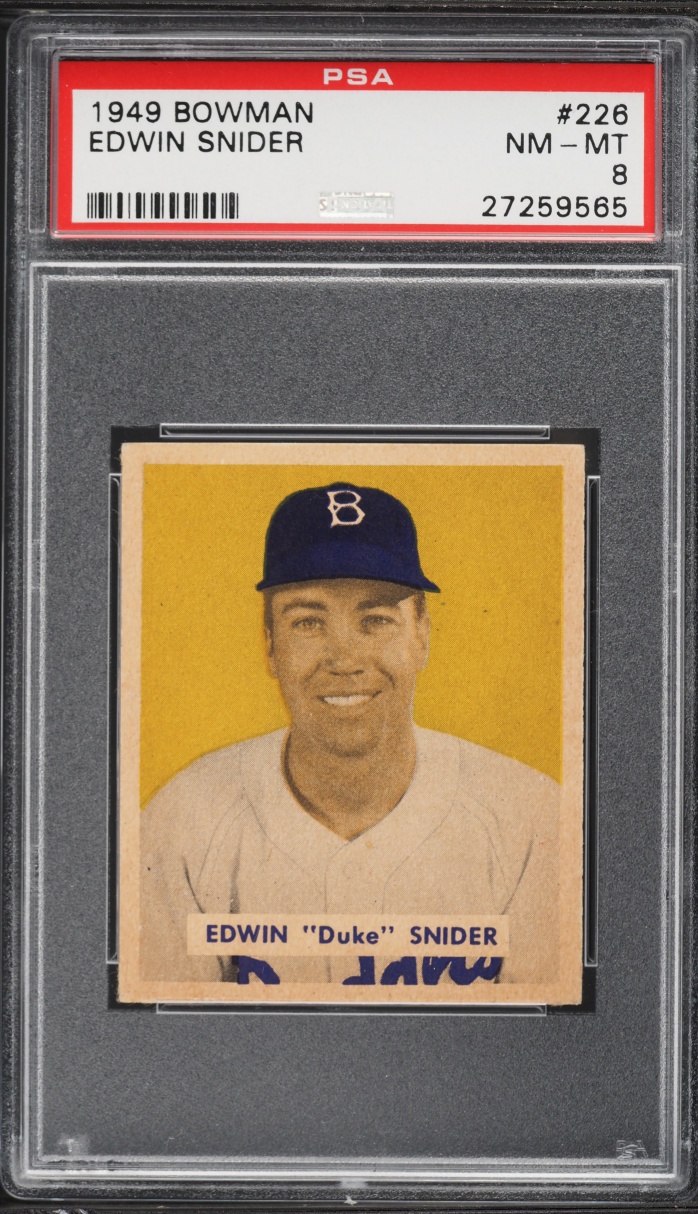 1949 Bowman Duke Snider ROOKIE #226 PSA 8 NM-MT