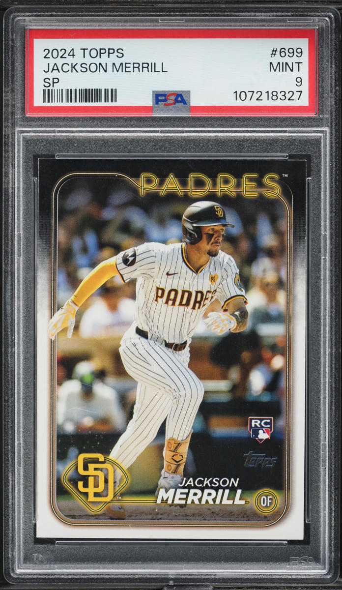 2024 Topps Jackson Merrill SP ROOKIE #699 PSA 9 MINT
