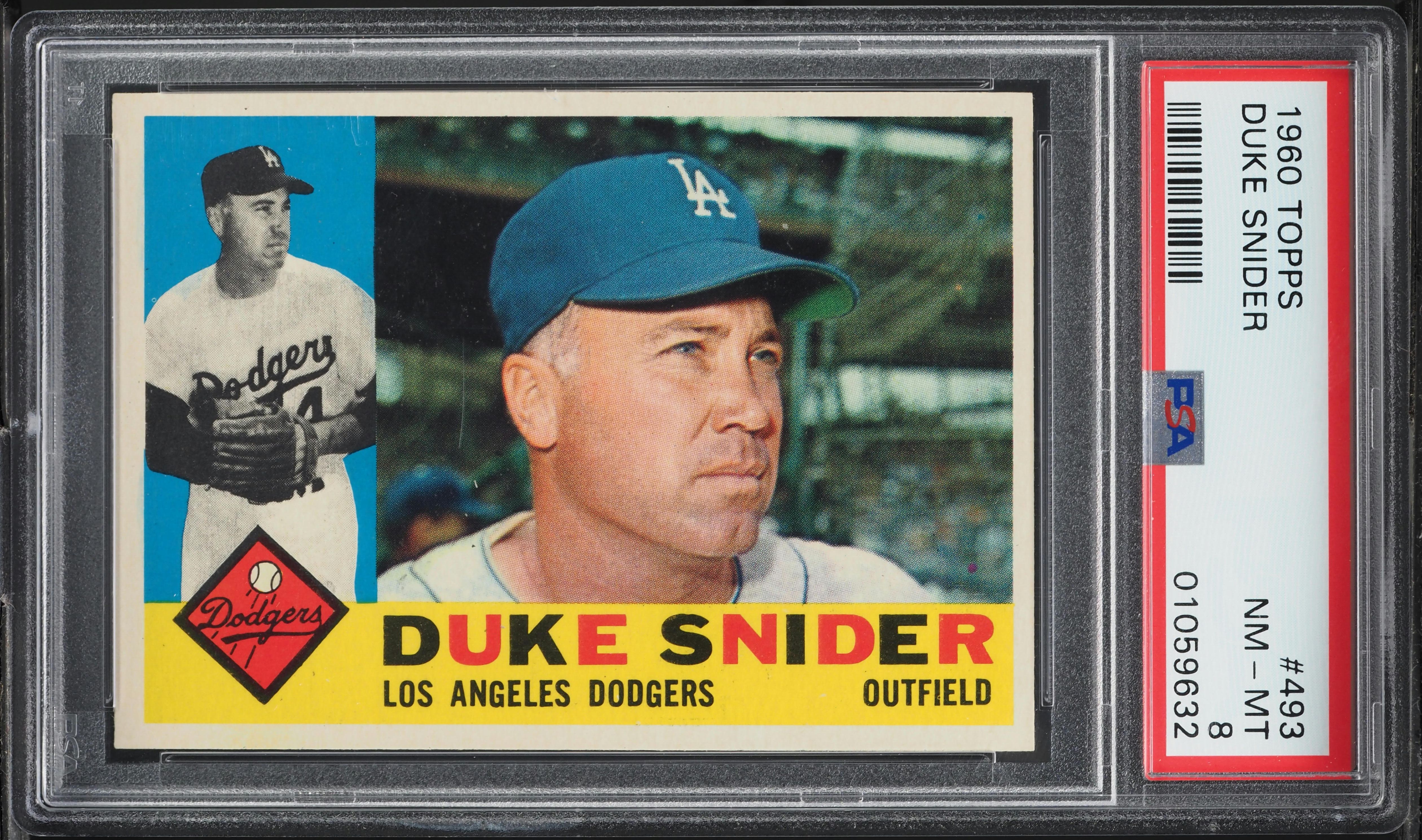 1960 Topps Duke Snider #493 PSA 8 NM-MT