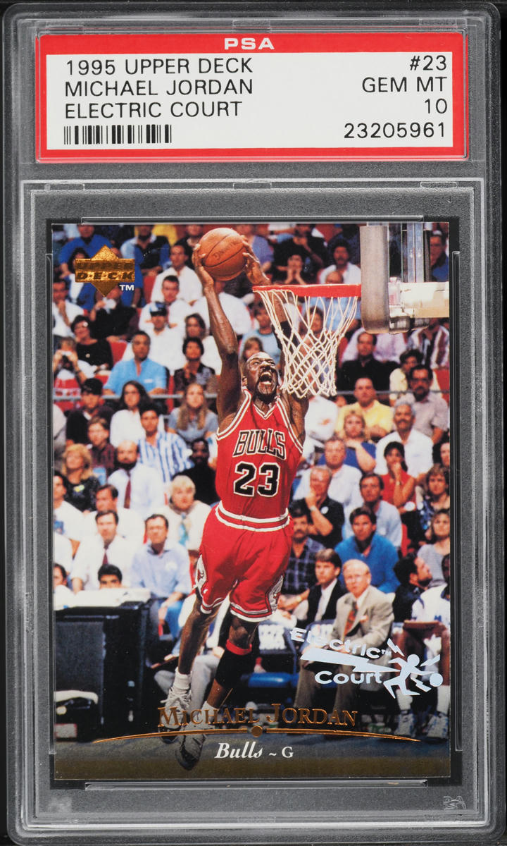 1995 Upper Deck Basketball Electric Court Michael Jordan #23 PSA 10 GEM MINT