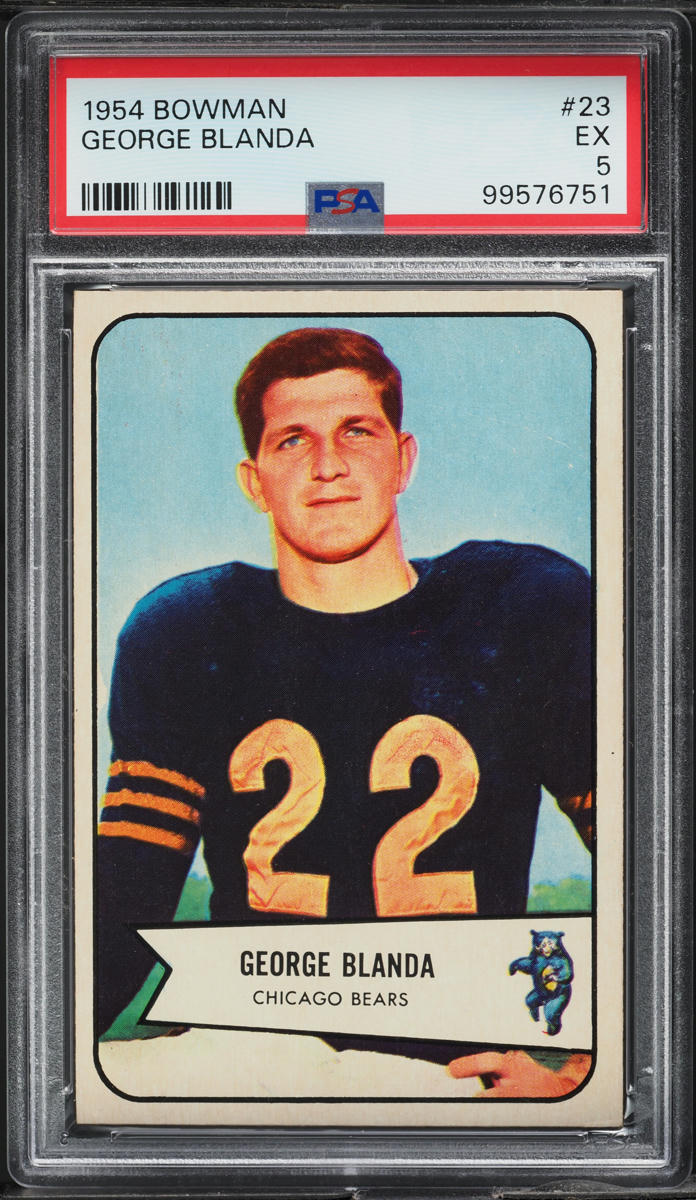 1954 Bowman Football George Blanda ROOKIE #23 PSA 5 EX