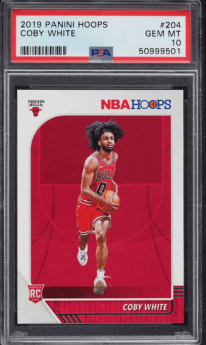 2019 Hoops Coby White ROOKIE #204 PSA 10 GEM MINT