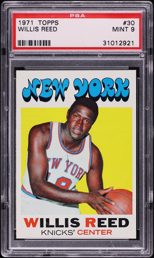 1971 Topps Basketball Willis Reed #30 PSA 9 MINT